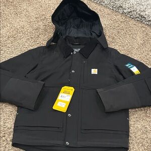 New men’s Carhartt ' Black Hooded Work  Jacket